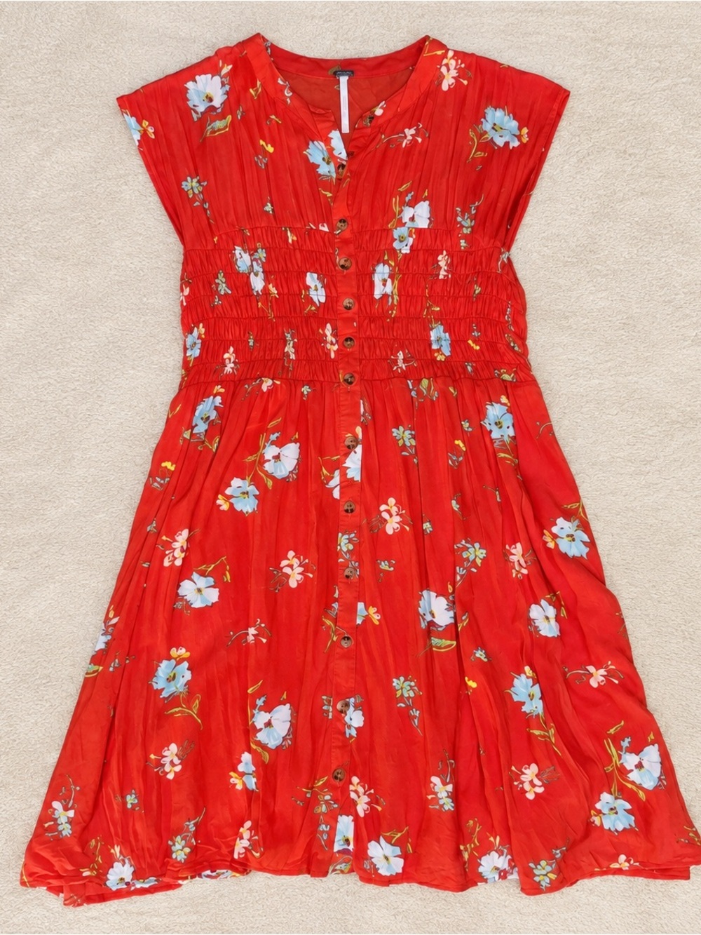 Free People Floral Button Front Dress | Size: Small